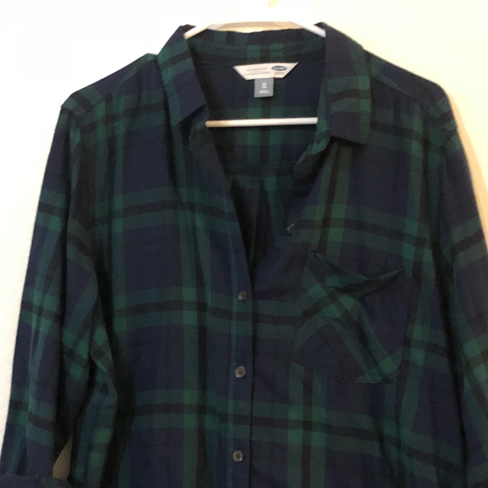 Button down flannel shirt